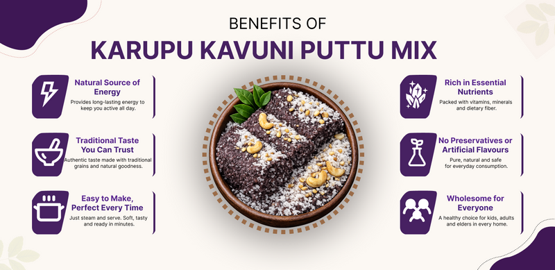 Karupu Kavuni Puttu Mix benefits